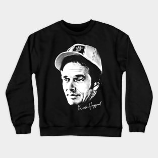 Merle Haggard /\/ Retro Country Music Fan Design Crewneck Sweatshirt